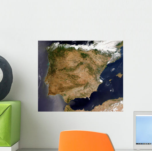 Satellite Spain and Portugal Wall Decal Design 3