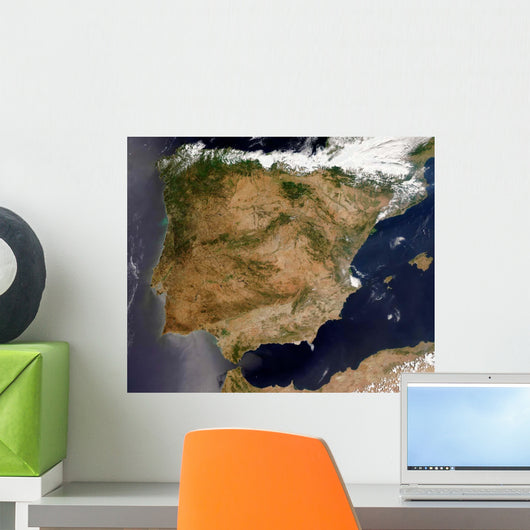 Satellite Spain and Portugal Wall Decal Design 3
