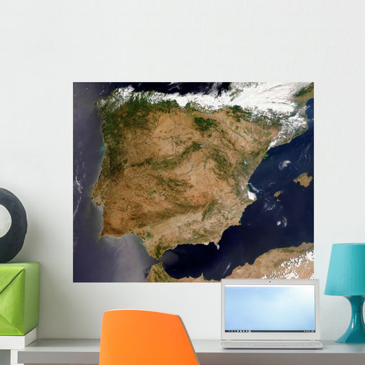 Satellite Spain and Portugal Wall Decal Design 3