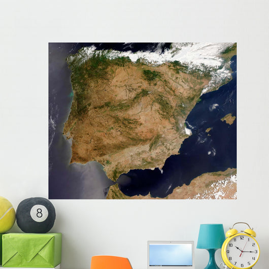 Satellite Spain and Portugal Wall Decal Design 3