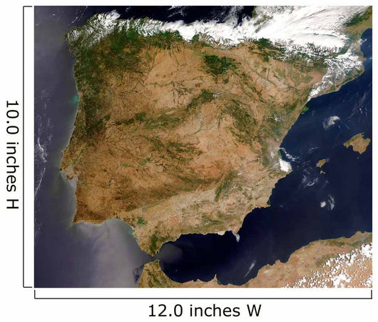 Satellite Spain and Portugal Wall Decal Design 3