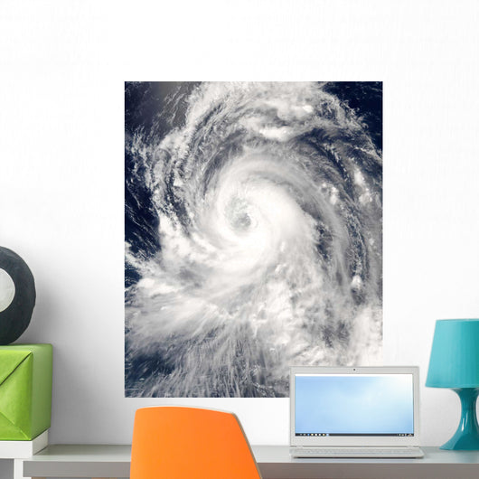 Typhoon Tingting over Northern Wall Decal