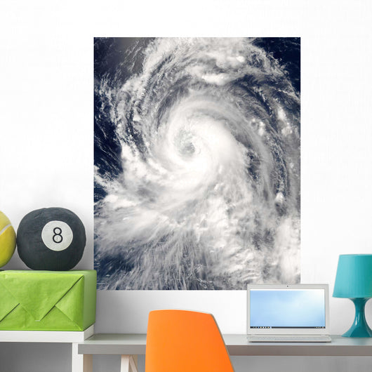 Typhoon Tingting over Northern Wall Decal