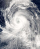Typhoon Tingting over Northern Wall Decal