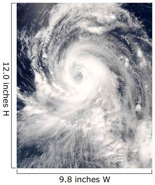 Typhoon Tingting over Northern Wall Decal