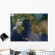 Satellite Greece and Turkey Wall Decal Design 1