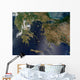 Satellite Greece and Turkey Wall Decal Design 1