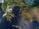 Satellite Greece and Turkey Wall Decal Design 1