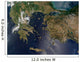 Satellite Greece and Turkey Wall Decal Design 1