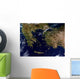 Satellite Greece and Turkey Wall Decal Design 2