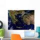 Satellite Greece and Turkey Wall Decal Design 2