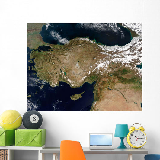 Satellite Turkey Wall Decal Design 1