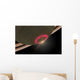Cherry-red Aurora Hovering over Wall Decal