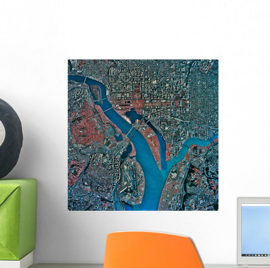 Aerial Washington Dc Wall Decal