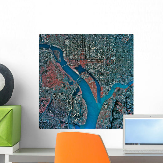 Aerial Washington Dc Wall Decal
