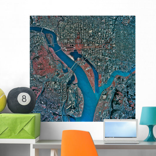 Aerial Washington Dc Wall Decal