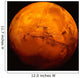 Mars Wall Decal Design 1
