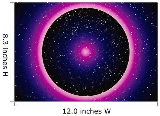 Computer Enhanced Space Scene Wall Decal