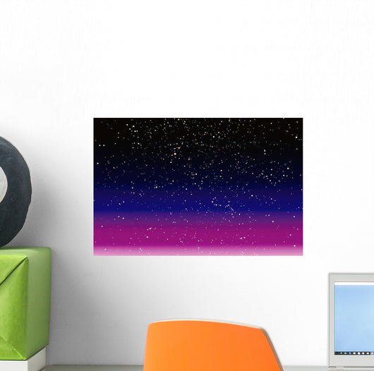 Computer Enhanced Star Scene Wall Decal