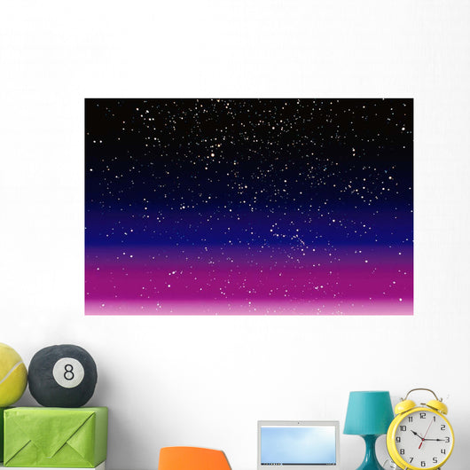 Computer Enhanced Star Scene Wall Decal