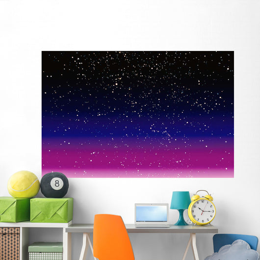 Computer Enhanced Star Scene Wall Decal