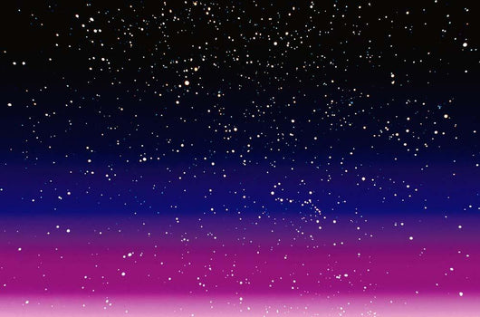 Computer Enhanced Star Scene Wall Decal