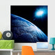 Shining Star over Earth Wall Decal