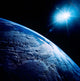 Shining Star over Earth Wall Decal