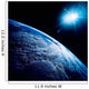 Shining Star over Earth Wall Decal