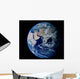 Earth from Space Showing Wall Decal Design 1