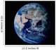 Earth from Space Showing Wall Decal Design 1