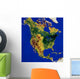 Topographic North and Central Wall Decal