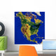 Topographic North and Central Wall Decal