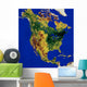 Topographic North and Central Wall Decal