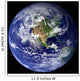 Earth Showing Western Hemisphere Wall Decal
