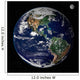 Full Earth Showing North Wall Decal Design 3