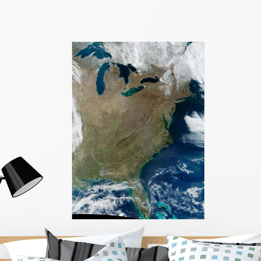 Satellite Eastern United States Wall Decal Design 2
