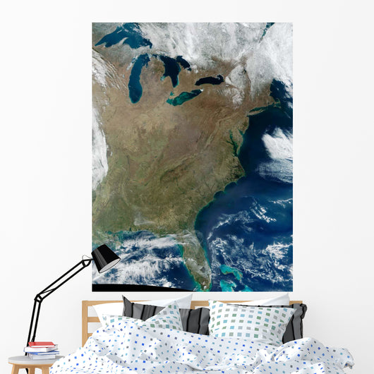 Satellite Eastern United States Wall Decal Design 2
