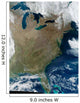 Satellite Eastern United States Wall Decal Design 2