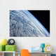 Earth's Horizon against Blackness Wall Decal