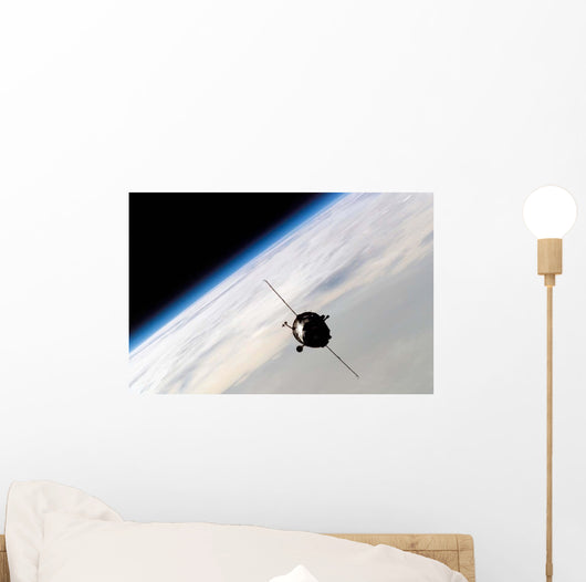 Soyuz Tma-3 Spacecraft Orbiting Wall Decal