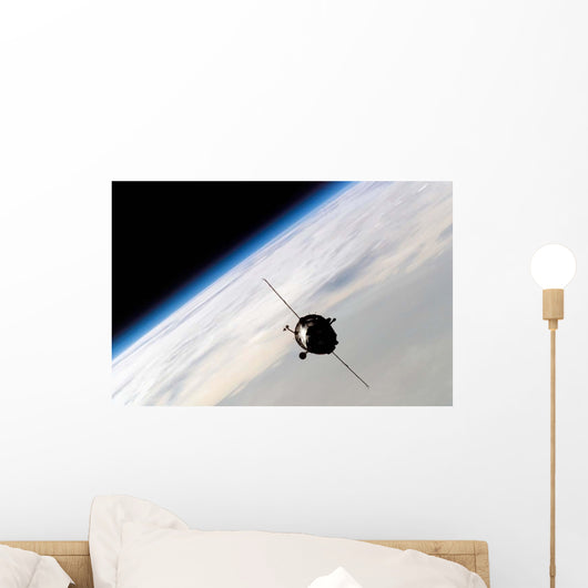 Soyuz Tma-3 Spacecraft Orbiting Wall Decal
