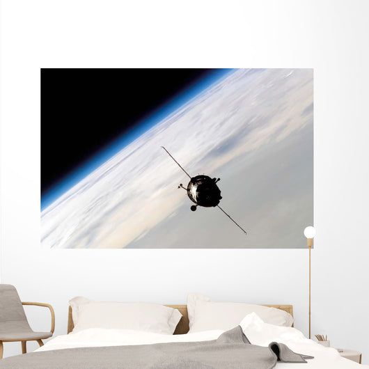 Soyuz Tma-3 Spacecraft Orbiting Wall Decal