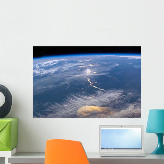 From Space Featuring Lake Wall Decal