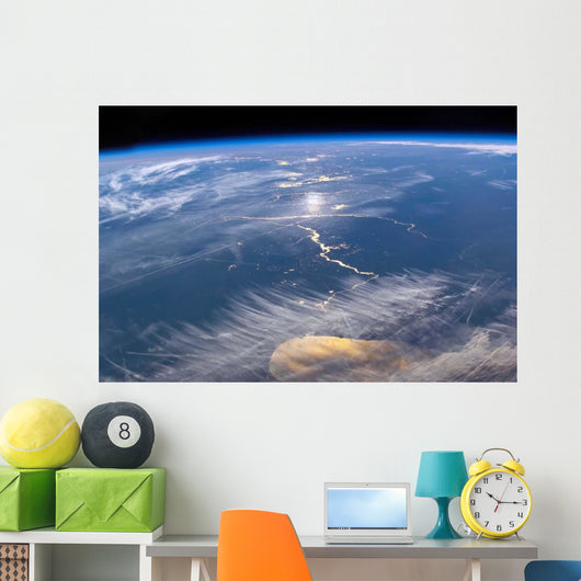 From Space Featuring Lake Wall Decal