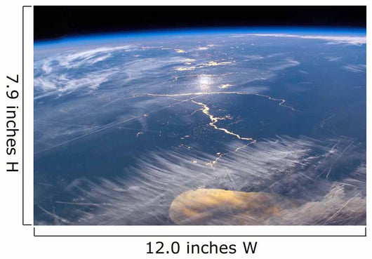 From Space Featuring Lake Wall Decal