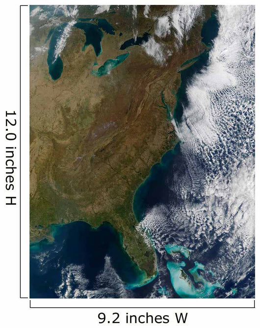 Satellite Eastern United States Wall Decal Design 3