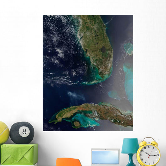 Florida and Cuba Wall Decal