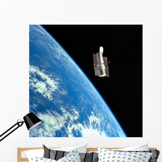 Hubble Space Telescope with Wall Decal