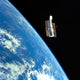 Hubble Space Telescope with Wall Decal
